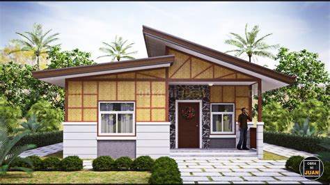 modern half amakan house design|MODERN NATIVE HOUSE DESIGN WITH 3 BEDROOMS .